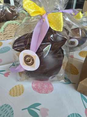 lapin boule chocolat noir 