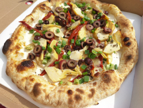 Pizza cu Cartofi și Anghinare