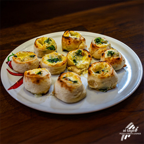 Panini gorgonzola und spinaci