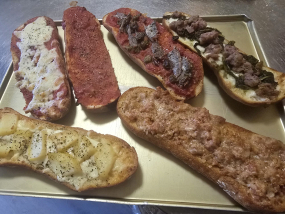 Tris di bruschette a scelta