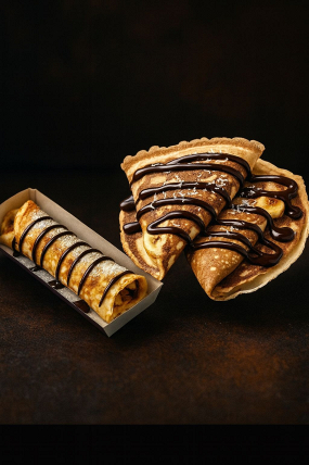 Clătite cu Banane și Nutella