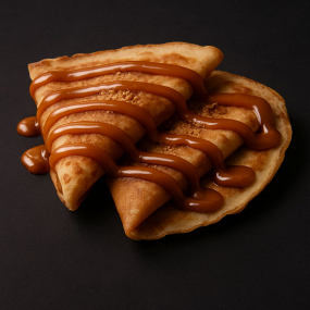 Clătite cu Fistic și Caramel
