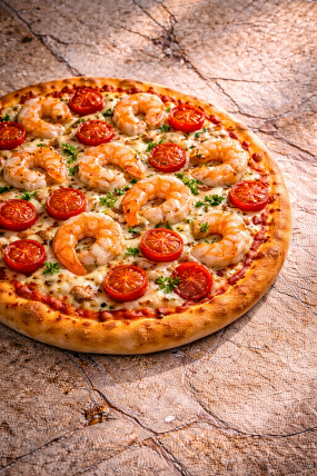  Nr. 13 Scampi, frische Tomaten, Knoblauch