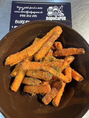 Batátové hranolky 150 g (1,3,5,6,7)