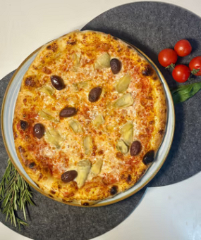 Pizza Carciofi (variată și de post)