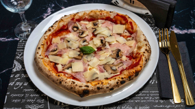 Pizza Prosciutto Cotto e Funghi
