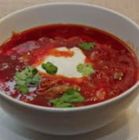 Barszcz Ukraiński z Mięsem Wieprzowym (500 ml)