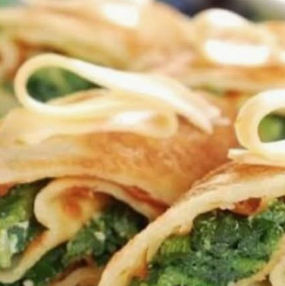 Naleśniki ze Szpinakiem i serem Feta