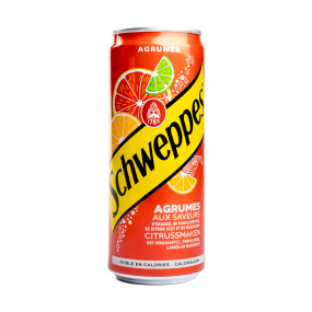 Schweppes agrumes, canette 33cl