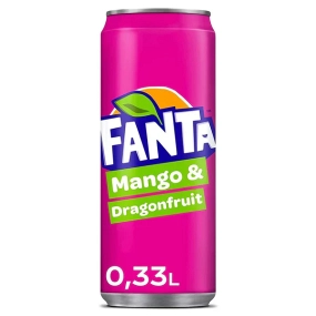 Fanta, Mangue, fruit du dragon, canette 33cl