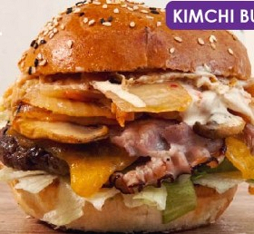 84. Kimchi burger