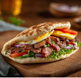 Sandwich steak oeuf