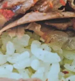 Talíř KEBAB s rýží velký