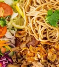 Talíř KEBAB nudlemi velký