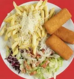 Talíř Kebab Smažený Sýr