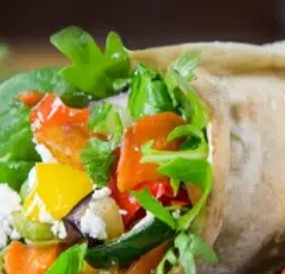 Smažený sýr v tortilla velký