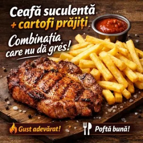 Ceafă Suculentă plus Cartofi