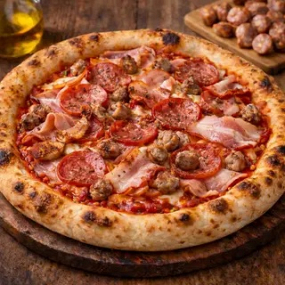 Pizza Quattro Carni XXL