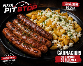 Cârnați Grill cu Cartofi si telemea