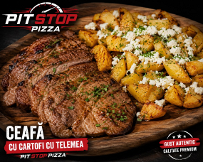 Ceafă de porc plus Cartofi si telemea