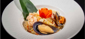 147 · SPAGHETTI DI RISO AI FRUTTI DI MARE