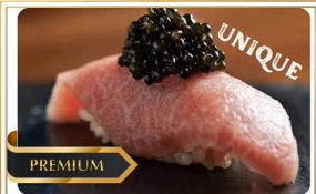 NIGIRI BOEUF WAQUY BRULE GRADE A5 CAVIAR, CARAMÉLISÉ AU CHALUMEAU 2PCS