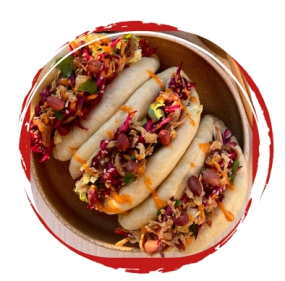 GAU BAO BURGER 3 PCS Porc