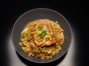 RIZ SAUTÉ SAUMON BRAISÉ