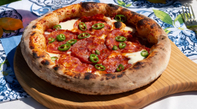Pizza Diavola e Gorgonzola