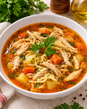 Ciorbă de Pui cu Tăieței