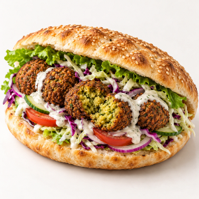 16. FALAFEL V CHLEBU / TORTILLE (falafel in bread / wrap)