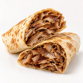 10. KEBAB V TORTILLE JEN MASO (kebab wrap with meat only)