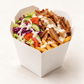 5. KEBAB BOX S HRANOLKAMI MALÉ (Kebab box with FRİES SMALL)