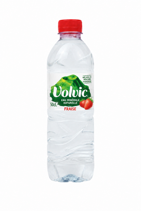 EAU PLATE VOLVIC FRAISE 50CL