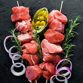 Brochette d'Agneau Nature 