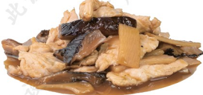 148.Pollo bambù e funghi