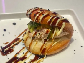 H65-gua Bao Ripieno di Salmone Scottato