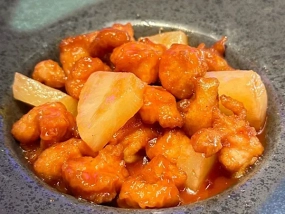 Pollo Fritto in Salsa Agrodolce
