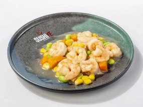 Gamberi con Verdure