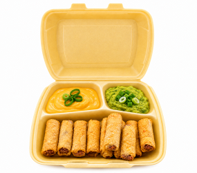 Mini Taquitos – Mexican Style | 10 Stück mit Käse & Guacamole