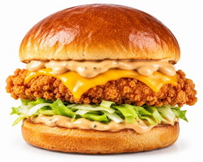 Mampfy Crispy Cheese Chicken Burger