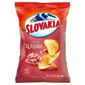 Slovakia chipsy slanina 
