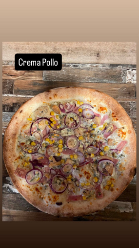 Pizza crema pollo 