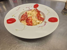 PÂTES GORGONZOLA SAUCISSE