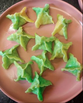 Pierogi z bananem i karmelem 