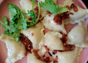 Pierogi z ziemniakami i boczkiem﻿ 