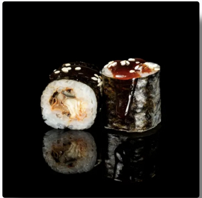  Unagi maki 8szt (ryż,nori,węgorz,sos unagi,sezam)