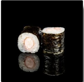  Ebi maki 8szt (ryż,nori,krewetka gotowana)