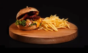 Smoking Crispy Burger