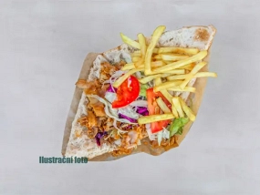 Döner Kebab s hranolky